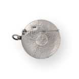 An Edward VII Silver Vesta-Case, by Sampson Mordan and Co., Chester, 1906, circular and with