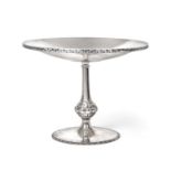 A George V Silver Tazza, by Elkington and Co., Birmingham, 1929, the bowl circular, on spreading