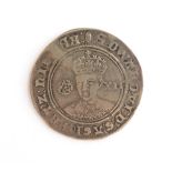 Edward VI Shilling, facing bust with rose & value, mm tun, full flan, GFine, parts better