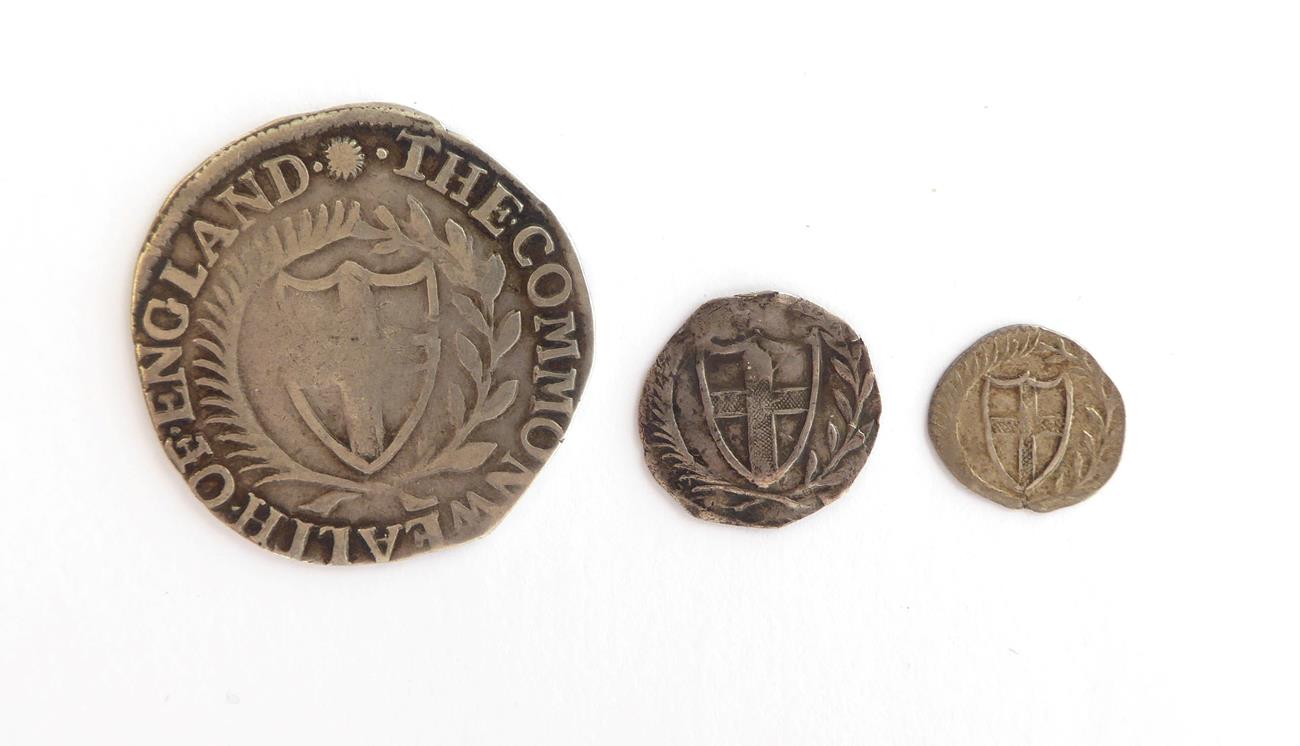 Commonwealth Shilling 1654, mm sun, minor contact marks, Fine to GFine, together with Commonwealth