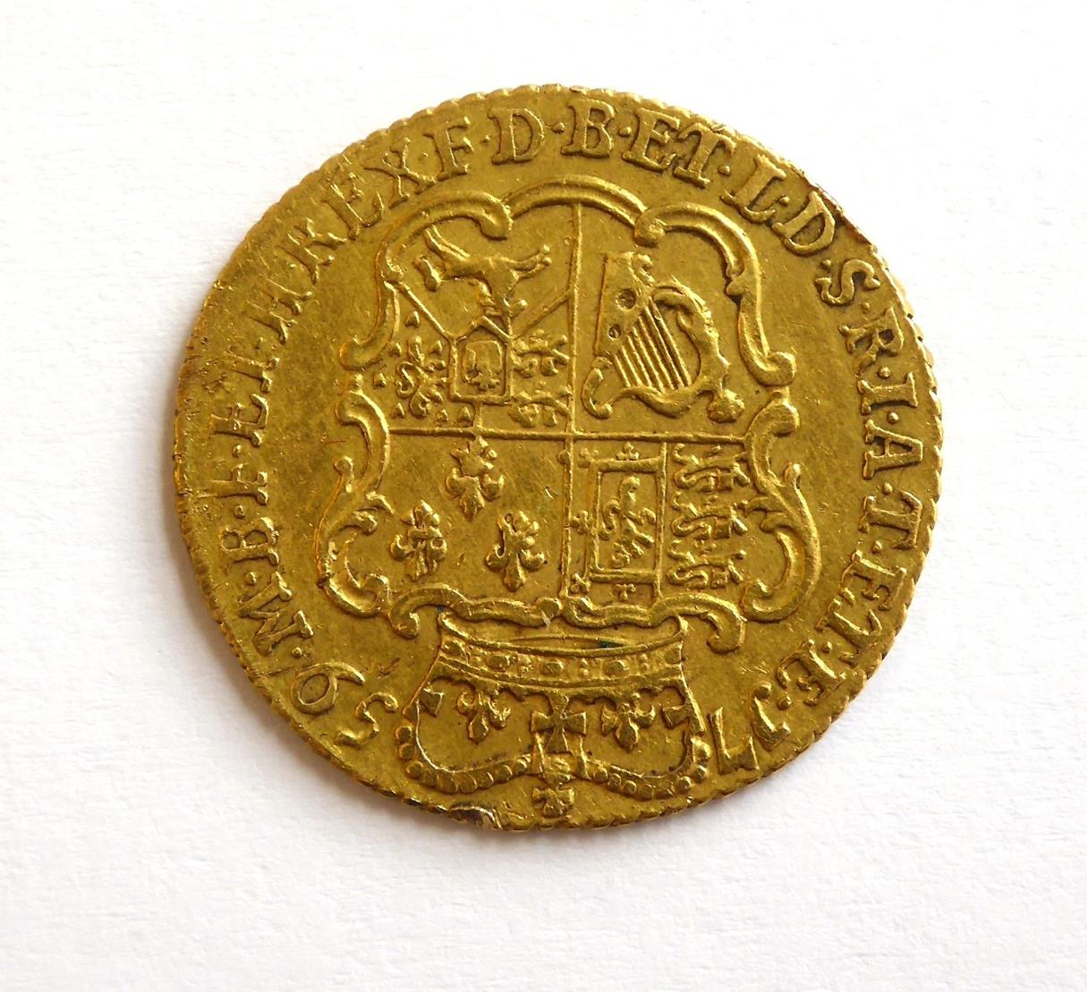 George II Half Guinea 1759 Old Head, Good Fine S3685 - Image 2 of 2