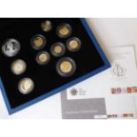 Silver Proof Set 2012 'Diamond Jubilee' a commemorative 10-coin set comprising: £5, 2 x £2 (standard