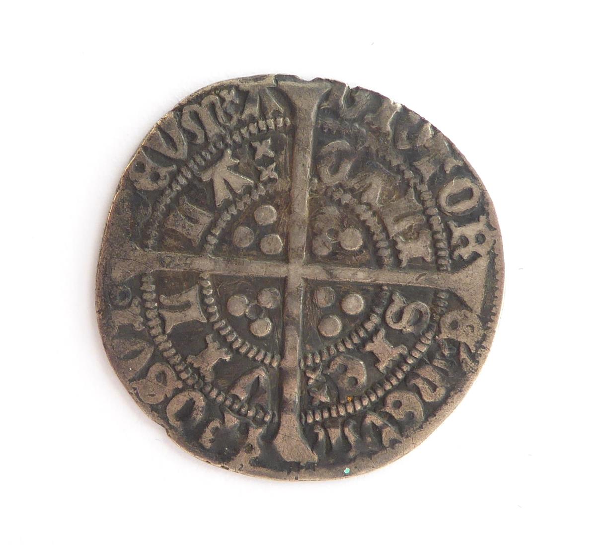 Henry VI Groat, annulet issue, Calais Mint, mm pierced cross, annulets at neck & in two quarters - Image 2 of 2