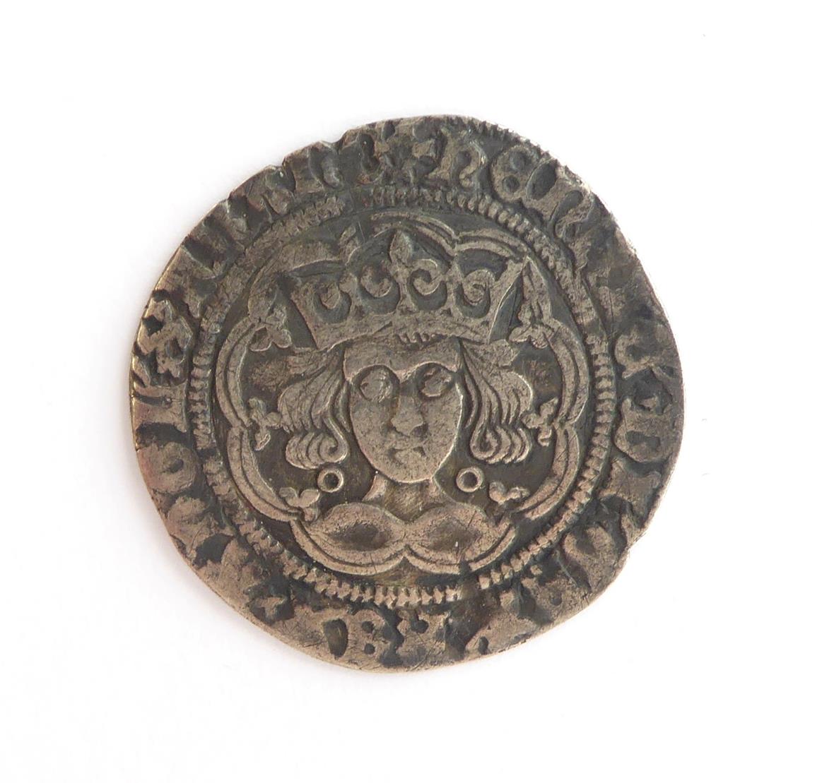Henry VI Groat, annulet issue, Calais Mint, mm pierced cross, annulets at neck & in two quarters