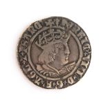 Henry VIII Groat, 2nd coinage, mm lis, Laker bust D, Lombardic lettering, good edge & surfaces,