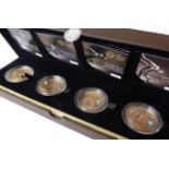 'Countdown to London,' a Set of 4 x Gold Proof £5 Coins Dated 2009, 2010, 2011 & 2012 issued to