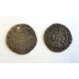 Edward III Groat Pre-treaty period 1356-61 mm cross S1570 and one other holed
