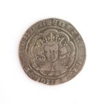 Edward III Groat, 4th coinage (1351-77) pre-Treaty period, London Mint, mm Cross 1, Lombardic m &