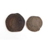 Charles II Hammered Shilling, 3rd issue with inner circles & mm crown on both sides, minor dig on