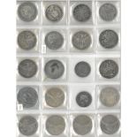 Collection of Crowns Double Florins and a Forged BoE 1804 Dollar: Crowns 1819 GVF some time cleaned,