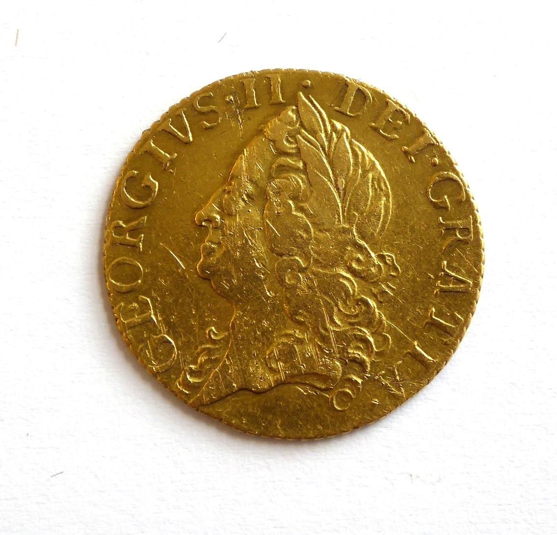 George II Half Guinea 1759 Old Head, Good Fine S3685