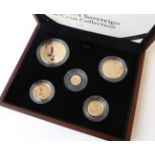 Gold Proof Sovereign Five-Coin Collection 2012, issued to commemorate the Queen's Diamond