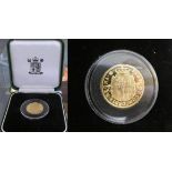 Millionaire Collection Proof Charles I Pattern 22ct gold 5 Unite coin in Royal Mint Box with