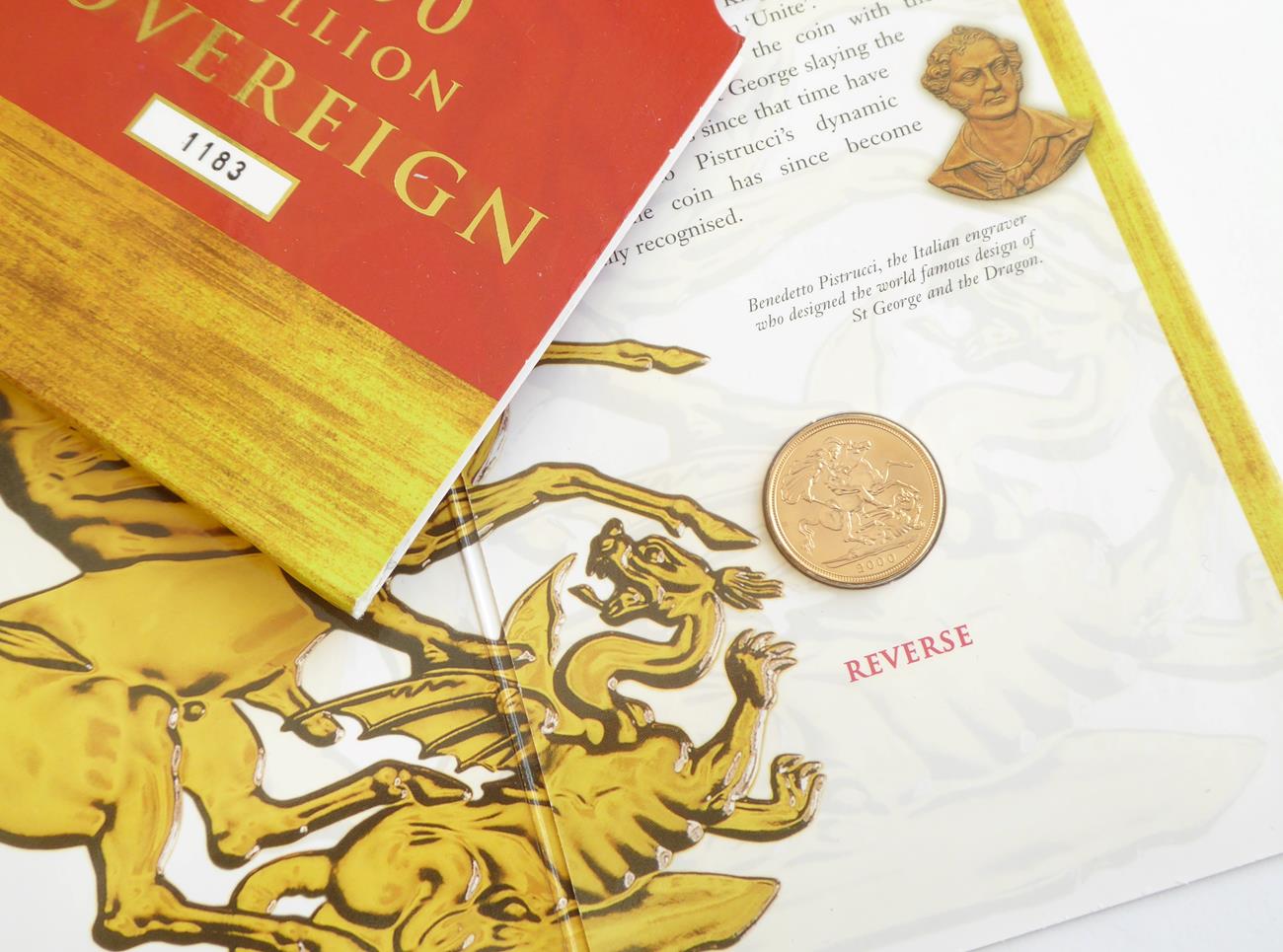 Elizabeth II Sovereign 2000, bullion type, sealed in Westminster presentation pack, BU