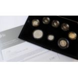 Silver Proof Piedfort Set 2016, an 8-coin sterling silver set with different commemorative