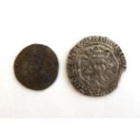 Henry V Groat Mullet on right shoulder London Mint S1765 Fine and Henry V Half Groat Annulet and