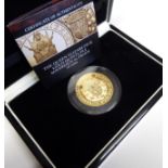 1989 Proof Gold Quintuple Sovereign nicely presented in London Mint Office Box with CoA FDC