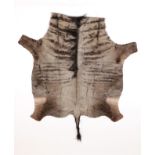 Hides/Skins: Blue Wildebeest Hide Rug (Connochaetes taurinus), modern, South Africa, brand new