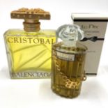 Two Balenciaga Large Advertising Display Dummy Factices, 'Cristobal' with a gold coloured moulded