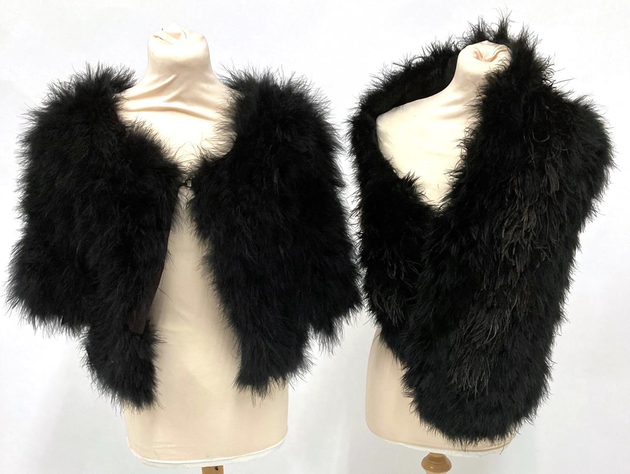 Circa 1920s and 1930s Costume, including silver fox shoulder capelet; a cut and printed velvet - Image 2 of 14