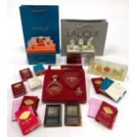 A Group of Assorted Lalique Fragrances and Gift Sets, including a 'Le Baiser' gift set; 'The