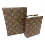 Circa 1980s Louis Vuitton Photograph Album, mounted with LV monogrammed canvas leather, with