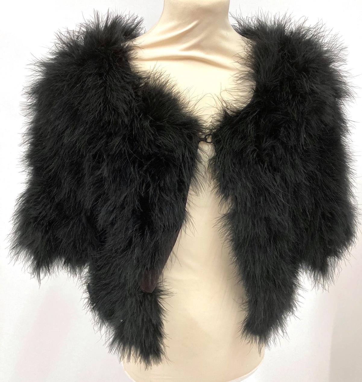 Circa 1920s and 1930s Costume, including silver fox shoulder capelet; a cut and printed velvet - Image 6 of 14