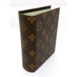 Circa 1980s Louis Vuitton Photograph Album, mounted with LV monogrammed canvas leather, with