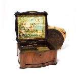 A Good Type 41R Polyphon 8'' Disc Musical Box, Serial No. 128745, circa 1895, with single comb,