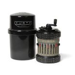 Curta Type II Calculator grey barrel, in original plastic case