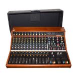 Mixing Desk By Chilton 12 channels, model M12-4, in wooden case with original card box