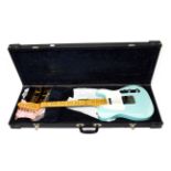 Electric Guitar Fender Telecaster, turquoise body, white scratchplate, three position selector