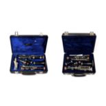 Clarinet Buffet B12 serial no.361218, cased with mouthpiece; together with Bundy Clarinet serial