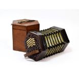 Concertina By Lachenal & Co. London no.673, uneven number of buttons (one side 25 the other 21) (