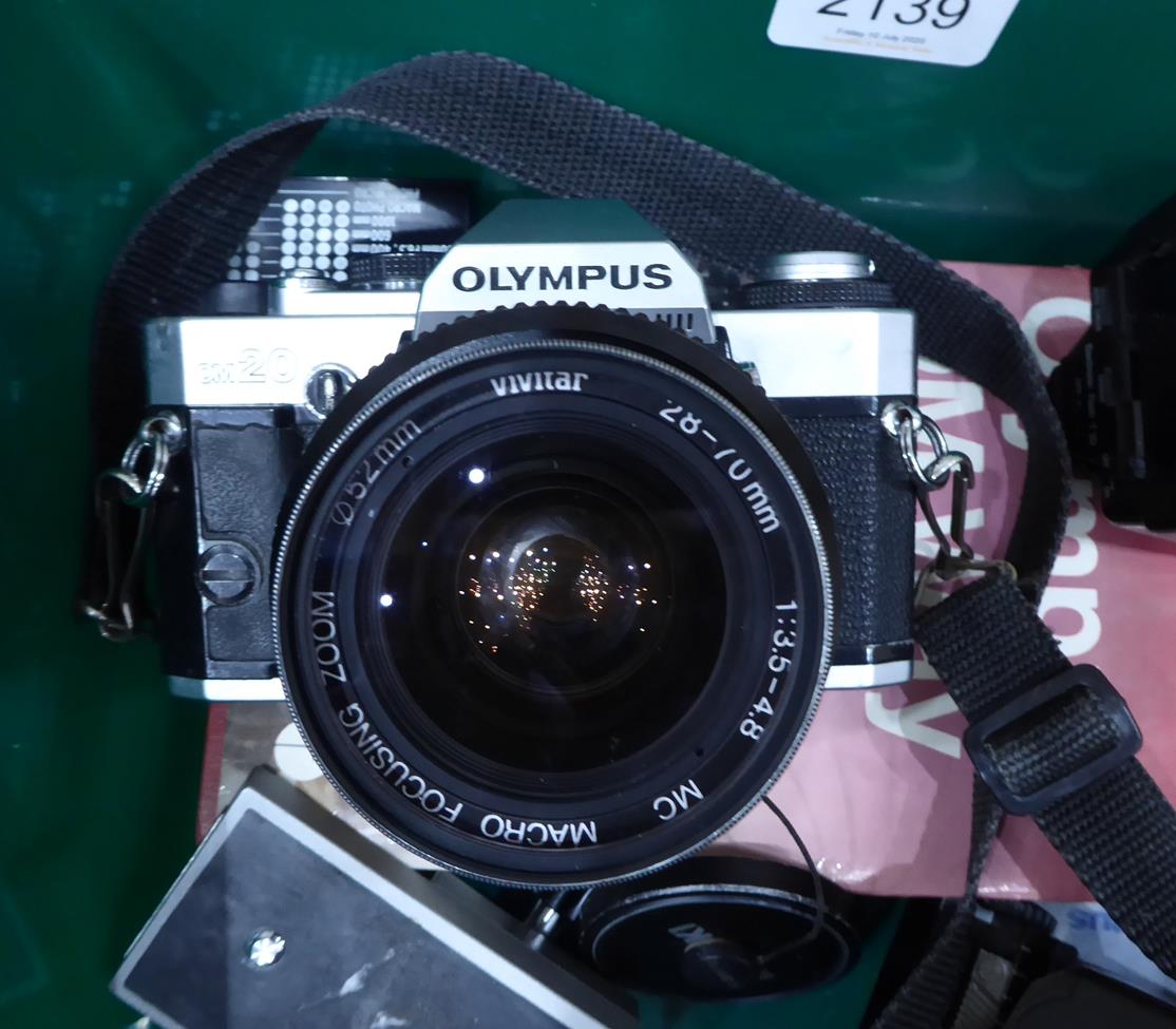 Olympus OM4-Ti Camera no.1191727 with Zuiko Auto-S f1.8 50mm lens; Vivitar Series II f5.6-8 100- - Image 4 of 8