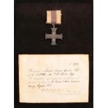A First World War Military Cross, with card citation No.1859, awarded to A/Captain Andrew Gaston M.