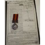 A Queen's South Africa Medal, with two clasps CAPE COLONY and TRANSVAAL, awarded to 3226 PTE.J.