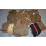 A Quantity of Mainly Post Second World War Uniforms, including four No.2 dress service tunics,