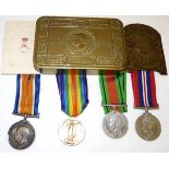 A First World War Pair, comprising British War Medal and Victory Medal, awarded to PS-10188 PTE.E.