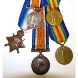 A First World War Trio, comprising 1914-15 Star, British War Medal and Victory Medal, awarded to