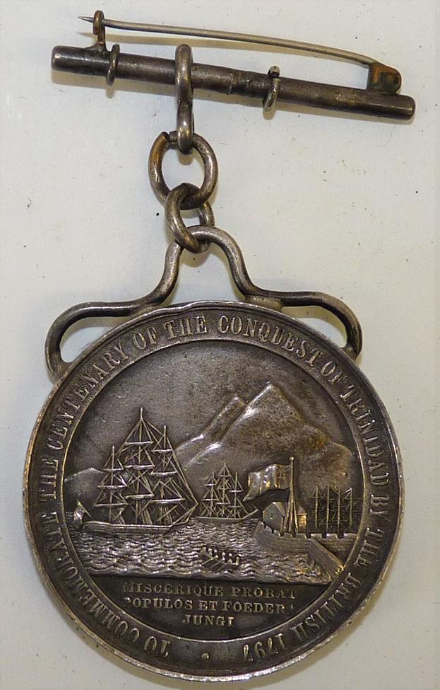 Historic Medal to Commemorate the Centenary of the Conquest of Trinidad