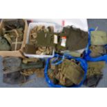 A Large Quantity of Military Surplus Equipment, circa 1950's onwards, including webbing straps,