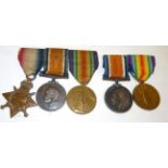 A First World War Trio, comprising 1914-15 Star, British War Medal and Victory Medal, awarded to