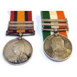 A Queen's South Africa Medal, with three clasps CAPE COLONY, ORANGE FREE STATE and TRANSVAAL,