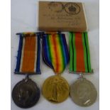 A First World War Pair, comprising British War Medal and Victory Medal, awarded to 34141 PTE.C.E.