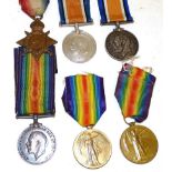 Six Single First World War Medals to the Border Regiment, comprising a 1914-15 Star awarded to 22543