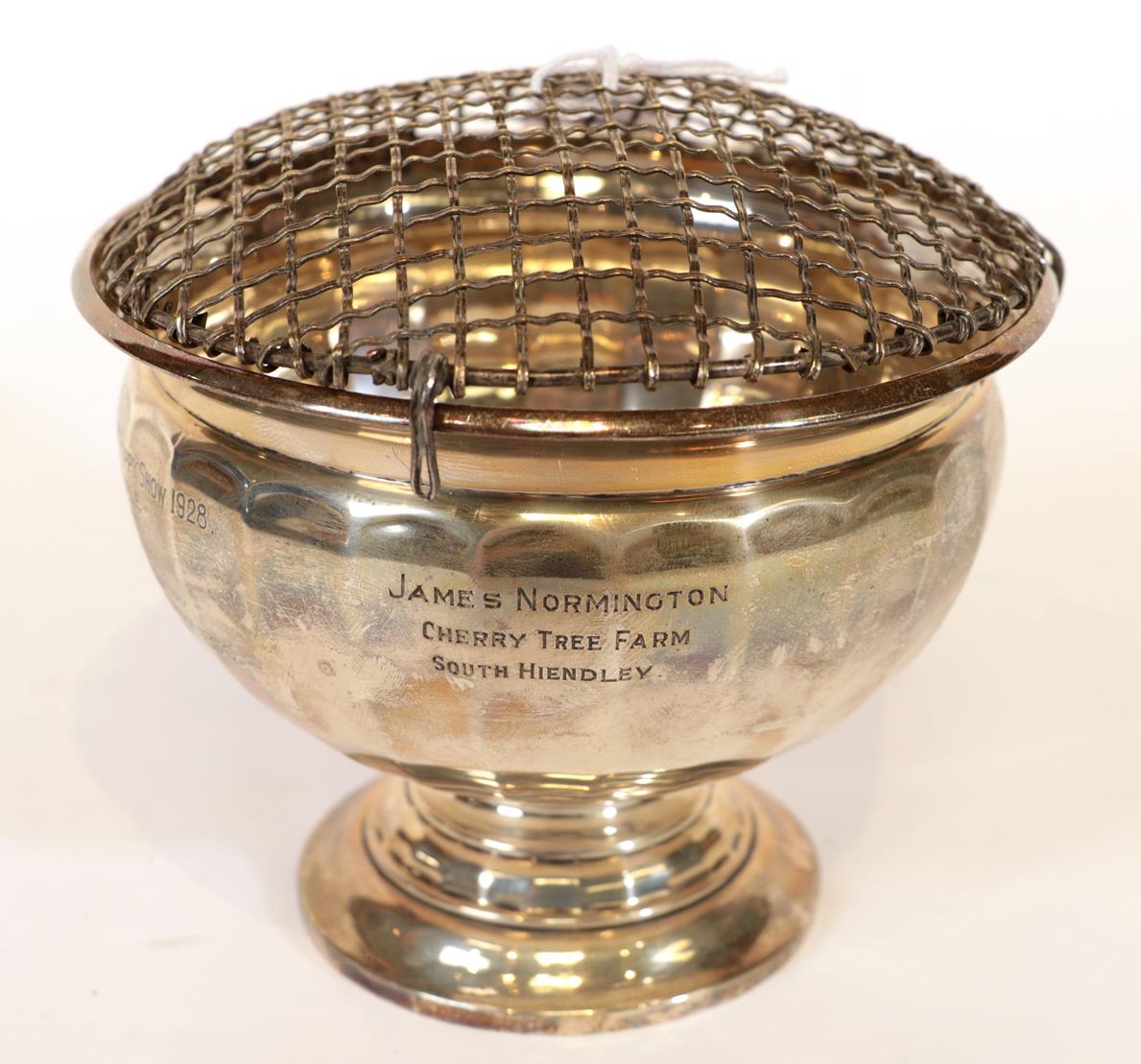 A George V Silver Bowl, by Docker and Burn Ltd., Birmingham, 1928, fluted tapering and on