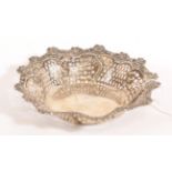 A Victorian Silver Bowl, by Wilson and Gill, London, 1895, shaped circular and with pierced border