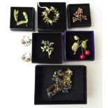 A Small Collection of Michael Michaud 'Silver Seasons' Jewellery Including, a necklace; five