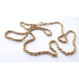 A 9 Carat Gold Ropetwist Chain, length 51.5cm . Gross weight 10.8 grams.